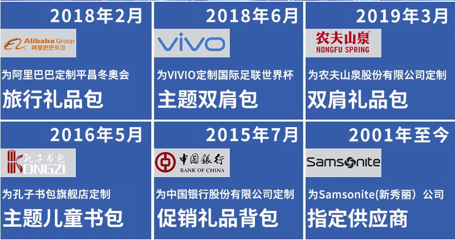 广东双肩包厂家合作案例