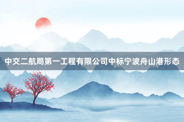 中交二航局第一工程有限公司中标宁波舟山港形态