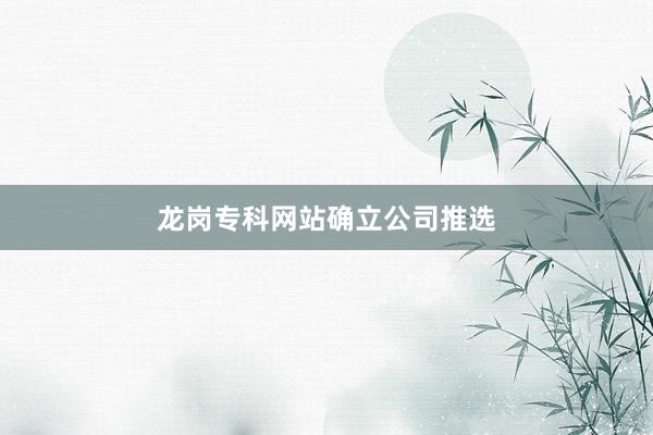 龙岗专科网站确立公司推选